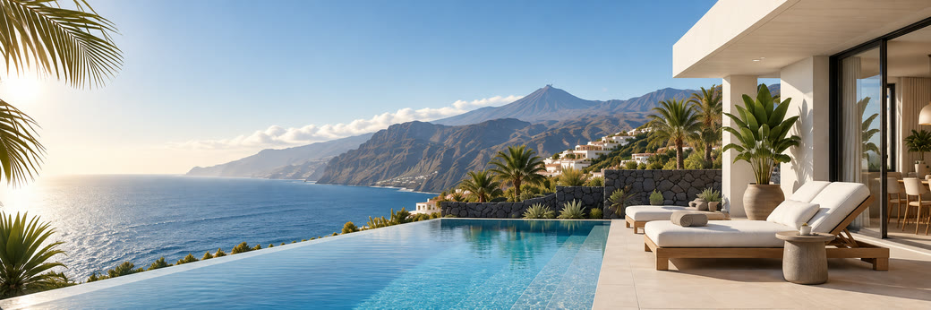 Luksusvilla med udsigt over Tenerifes atlanterhavskyst
